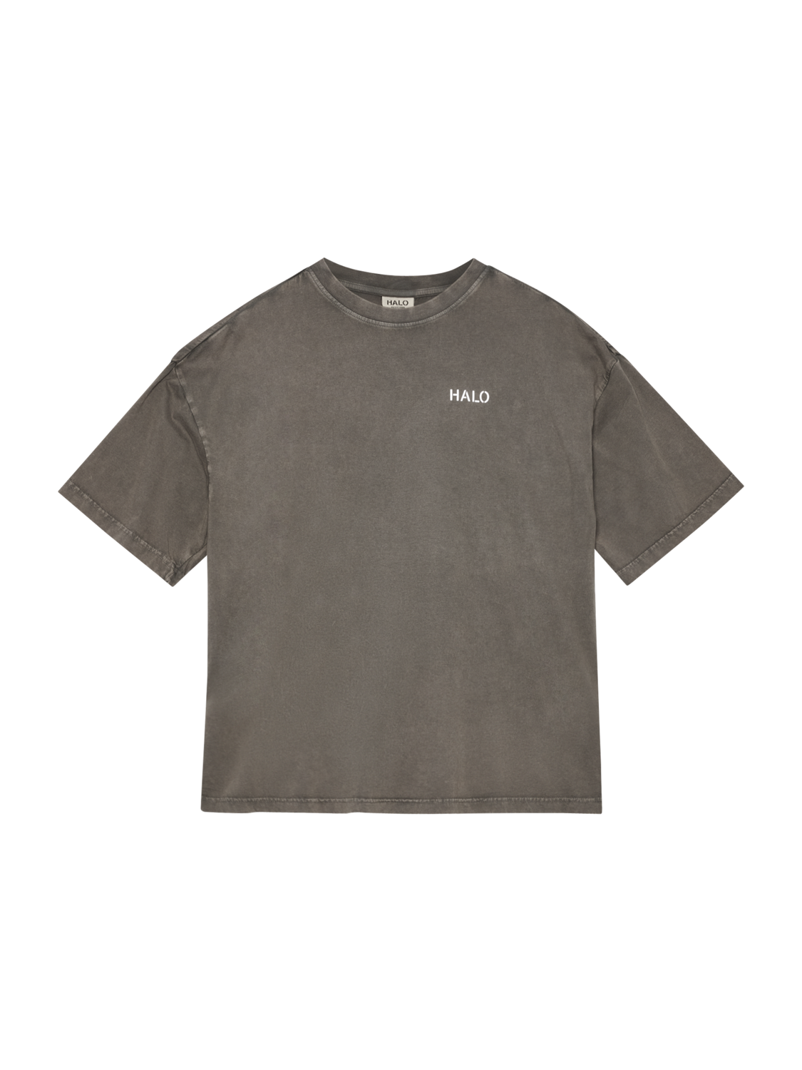 HALO DHOBI BOXY T-SHIRT, GUNMETAL, packshot