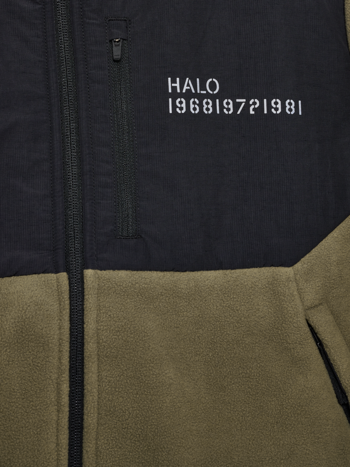 HALO BLOCKED ZIP FLEECE, CAPERS, packshot