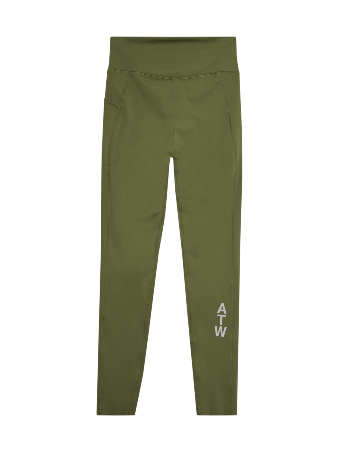 HALO WOMEN TRAINING TIGHTS, OLIVE DRAB, packshot