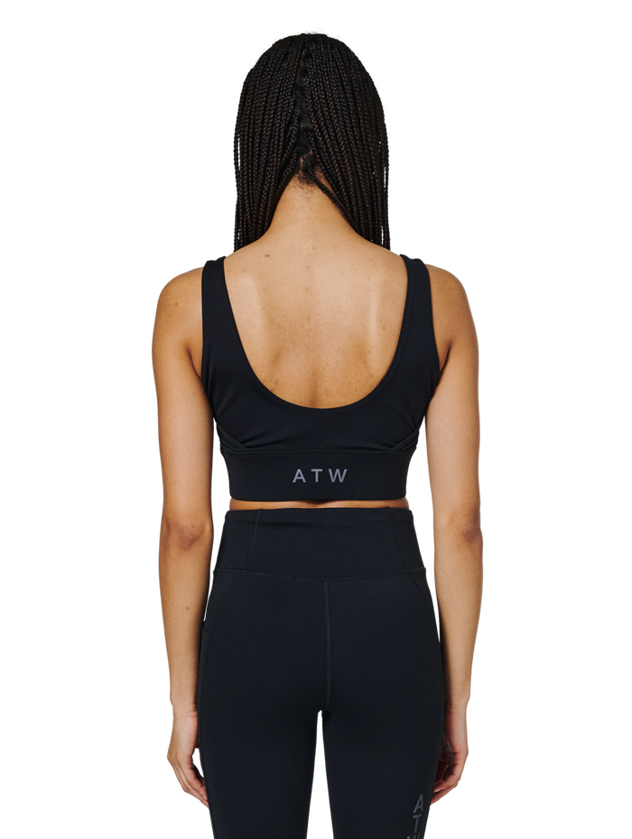 HALO WOMEN TRAINING BRA, BLACK, model