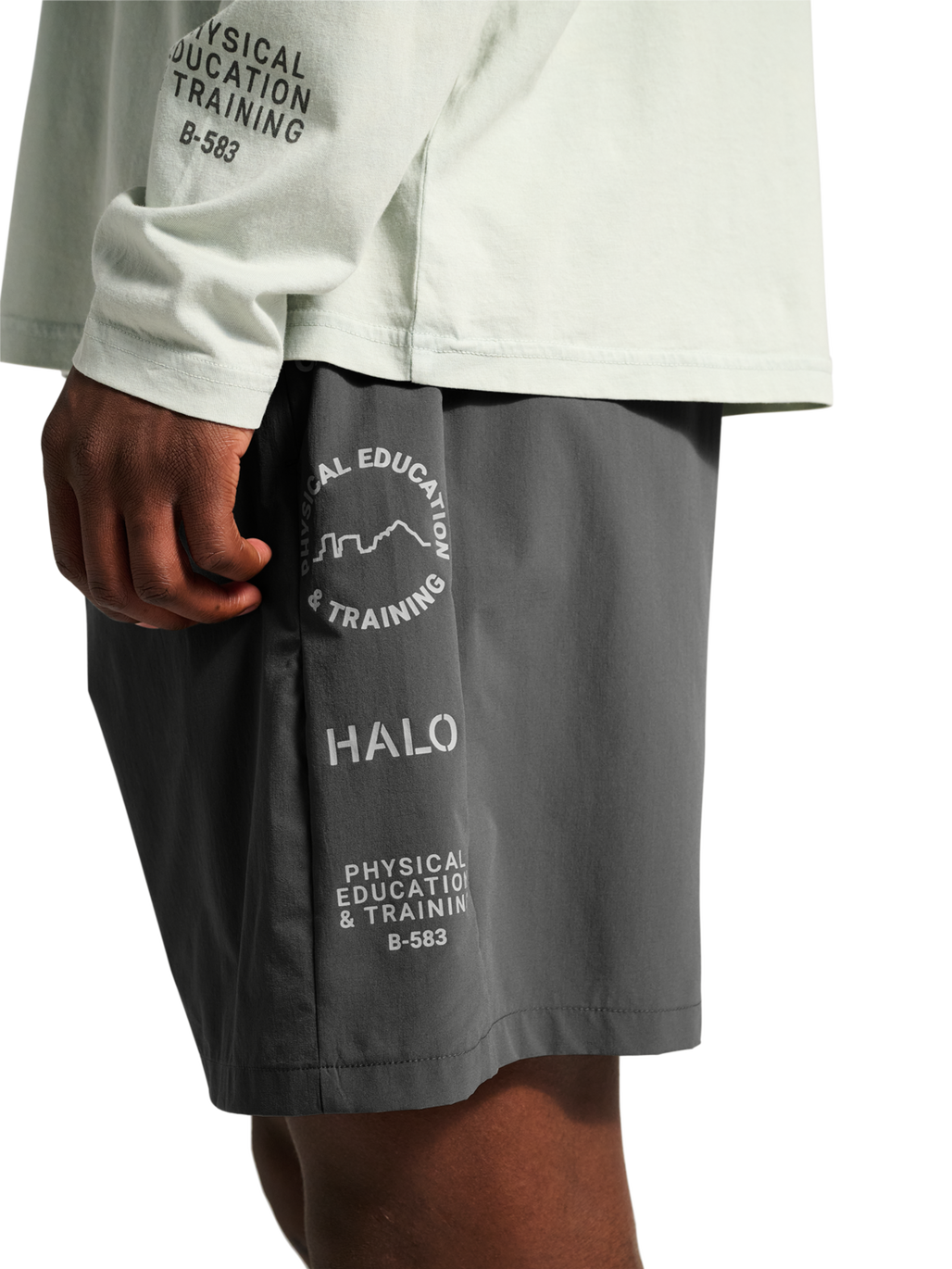 HALO GRAPHIC DIVISION SHORT, GUNMETAL, model