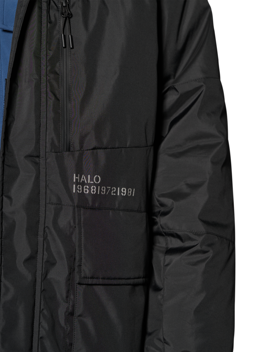 HALO SHIELD THERMOLITE PARKA, BLACK, model
