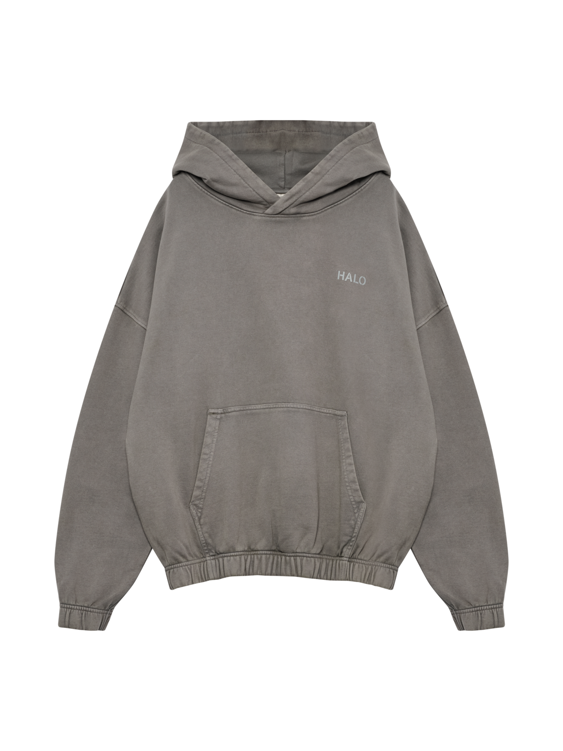 HALO DHOBI BOXY HOODIE, GUNMETAL, packshot