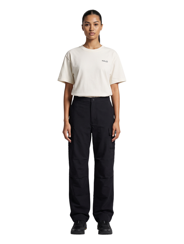 HALO ENHANCED RELAXED PANT, BLACK, model