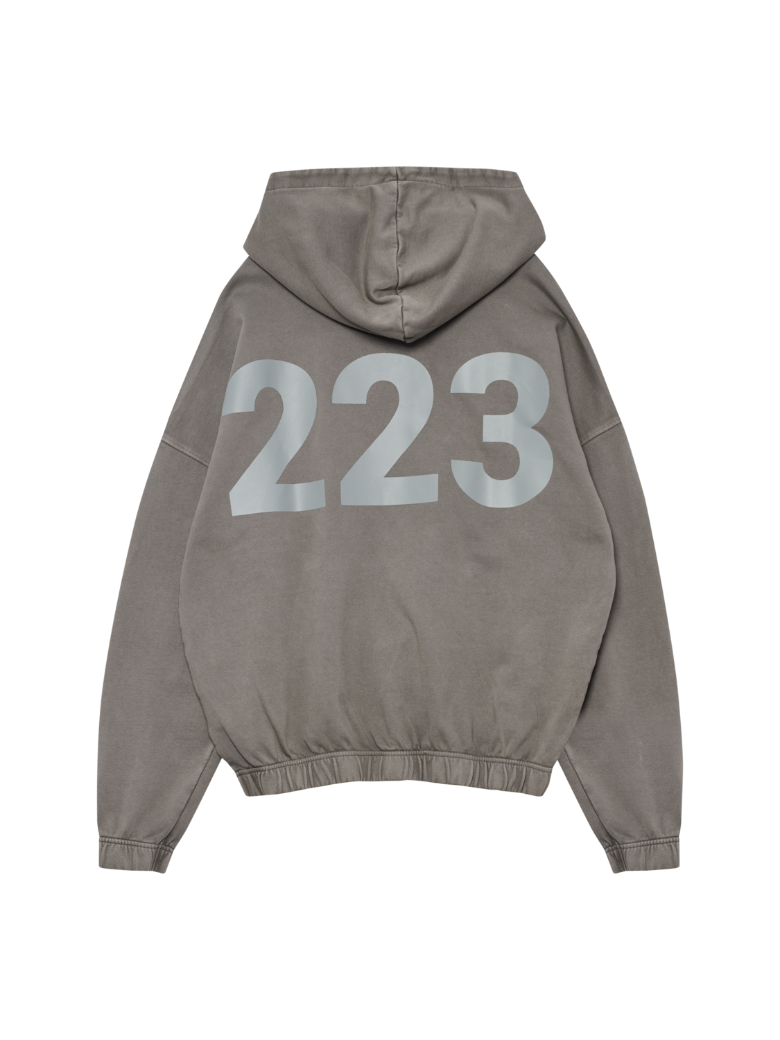 HALO DHOBI BOXY HOODIE, GUNMETAL, packshot