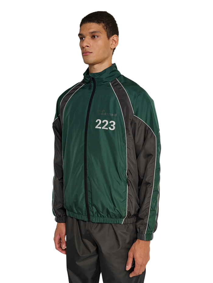 HALO STEEL TRACKSUIT JACKET, GARDEN TOPIARY, model