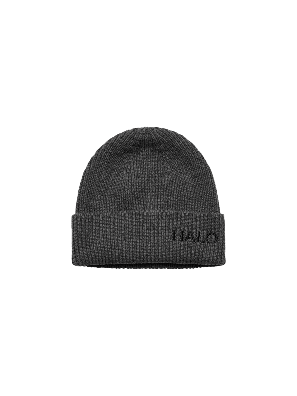 HALO  WOOL RIB BEANIE, ASPHALT, packshot