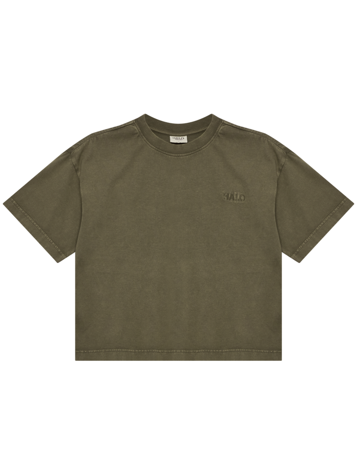 HALO WOMEN LOGO T-SHIRT, CAPERS, packshot