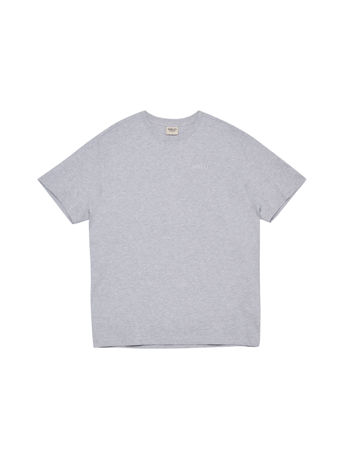 HALO LOGO T-SHIRT, LIGHT GREY MELANGE, packshot