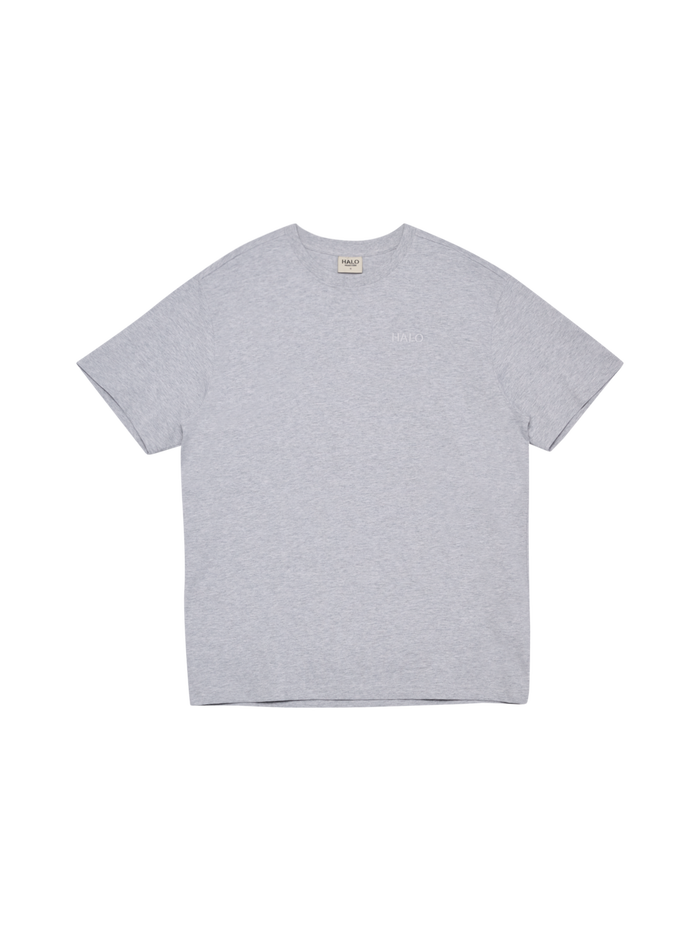 HALO LOGO T-SHIRT, LIGHT GREY MELANGE, packshot