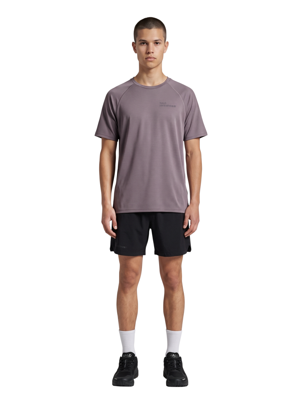 HALO SORONA T-SHIRT, SPARROW, model