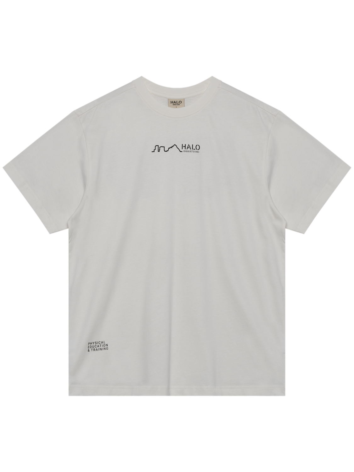 HALO GRAPHIC T-SHIRT, MARSHMALLOW/BLACK/BLACK, packshot