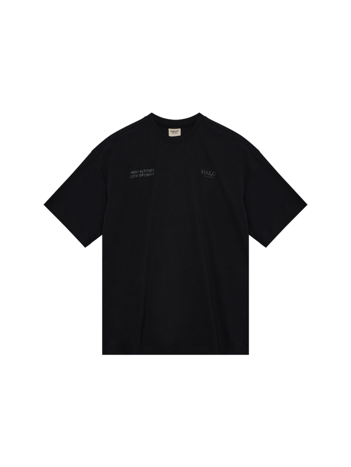 HALO GRAPHIC BOXY T-SHIRT, BLACK/RAVEN, packshot
