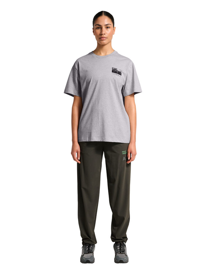 HALO GRAPHIC T-SHIRT, LIGHT GREY MELANGE, model