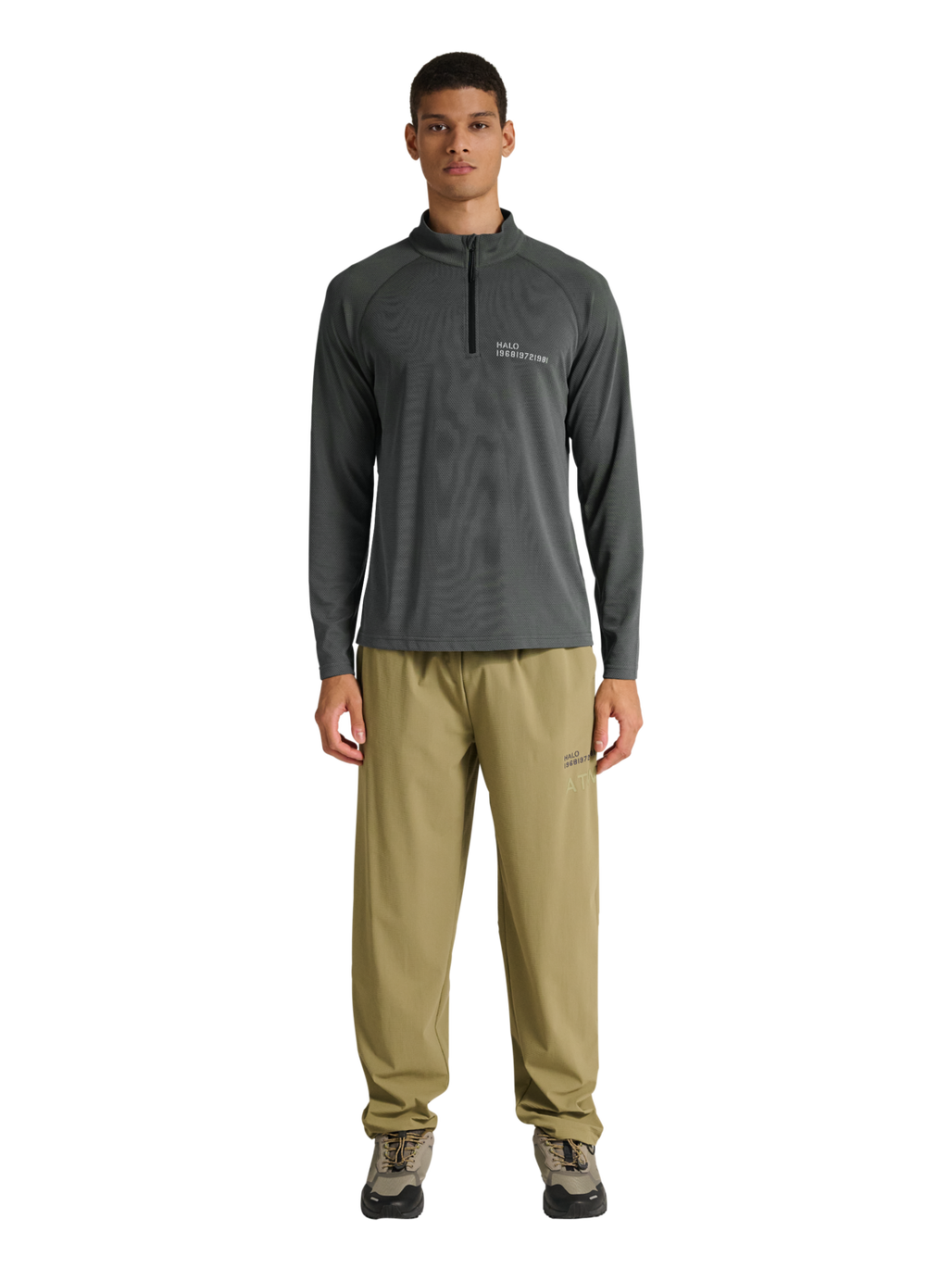 HALO SORONA HALF ZIP, GUNMETAL, model