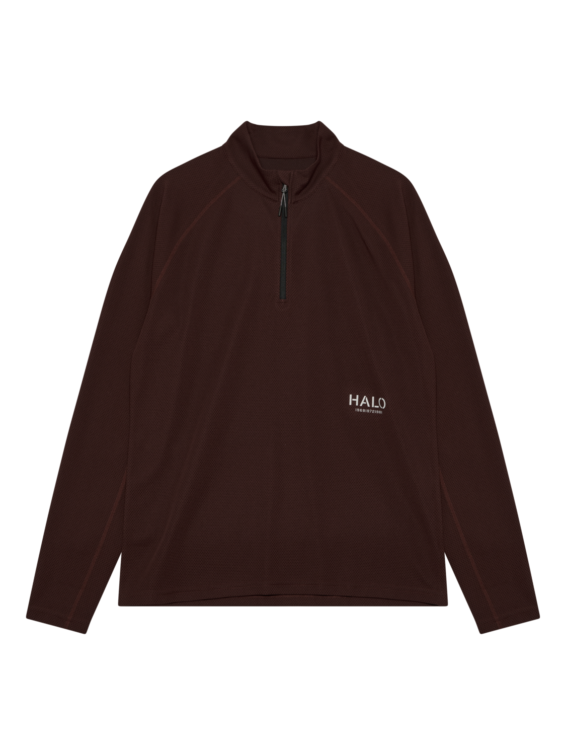 HALO SORONA HALF ZIP, BITTER CHOCOLATE, packshot