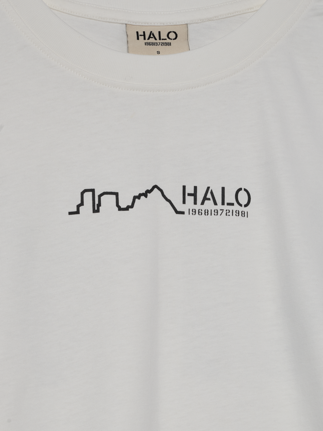 HALO GRAPHIC T-SHIRT, MARSHMALLOW/BLACK/BLACK, packshot