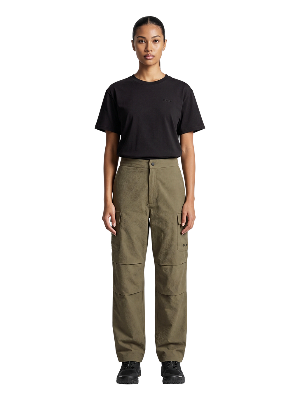 HALO ENHANCED RELAXED PANT, CAPERS, model