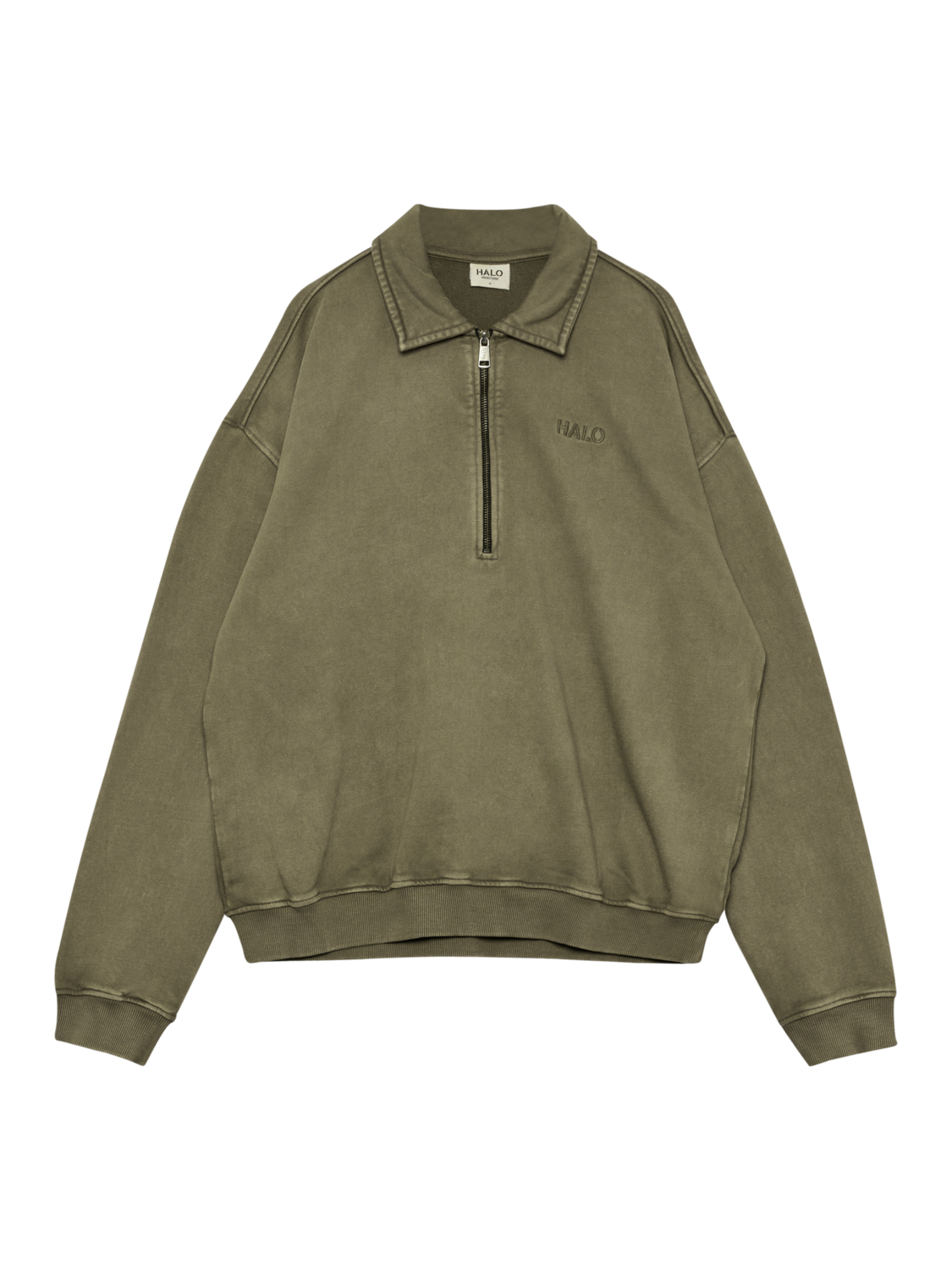 HALO BOXY POLO SWEAT, CAPERS, packshot