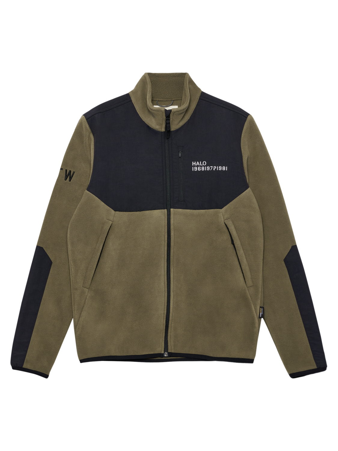 HALO BLOCKED ZIP FLEECE, CAPERS, packshot