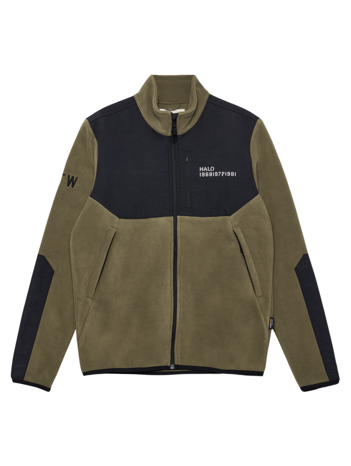 HALO BLOCKED ZIP FLEECE, CAPERS, packshot