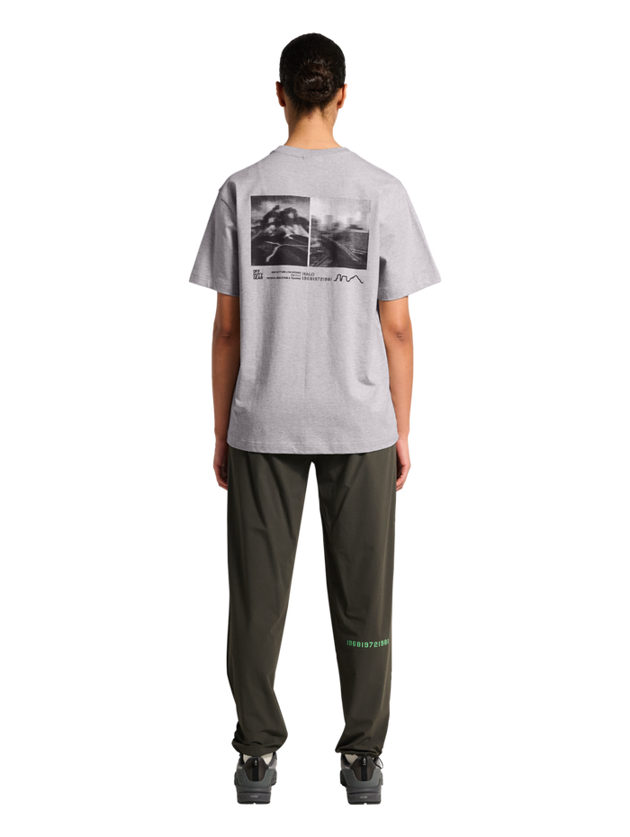 HALO GRAPHIC T-SHIRT, LIGHT GREY MELANGE, model
