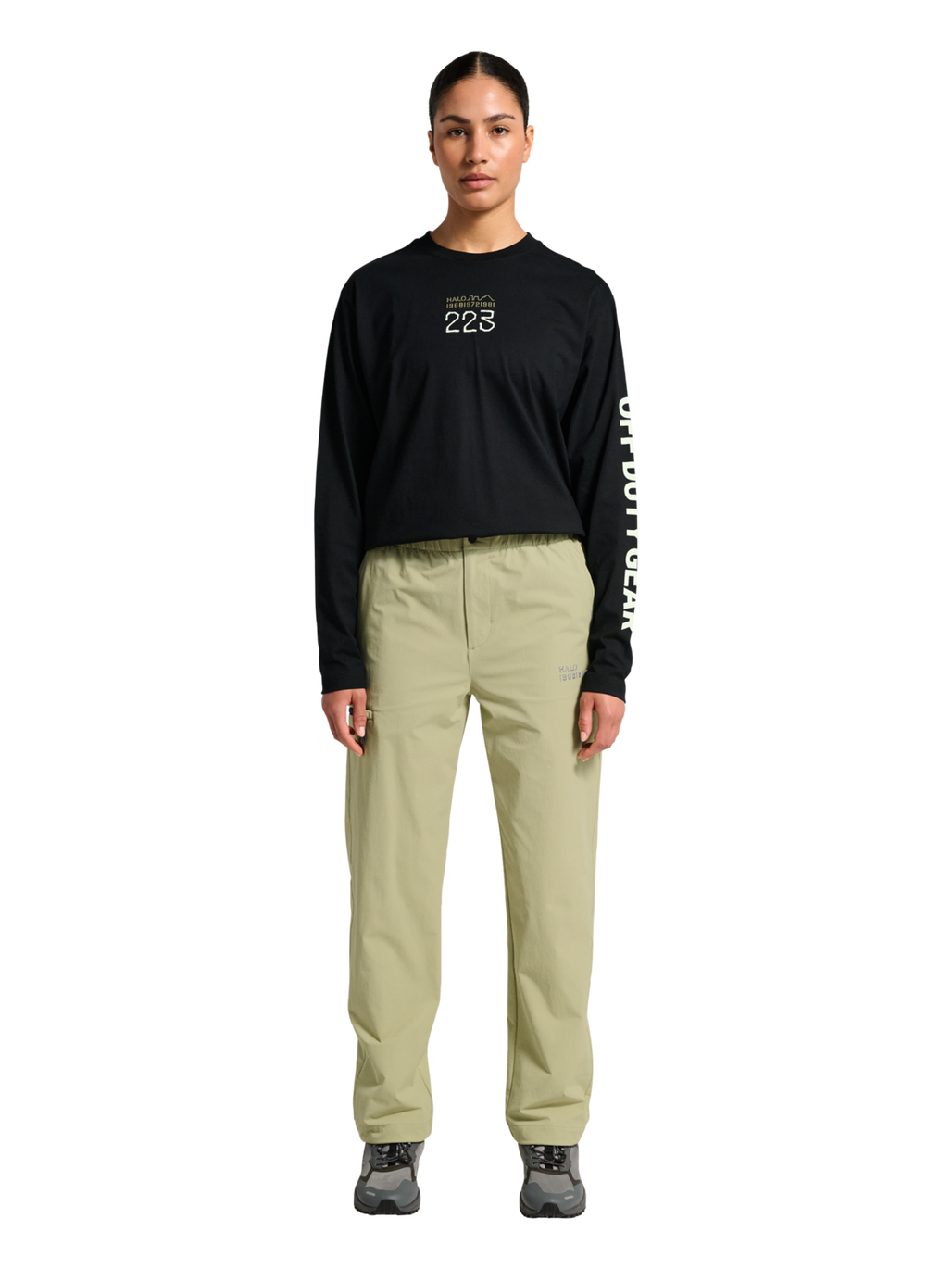 HALO TACTICAL PANTS, ELM, model