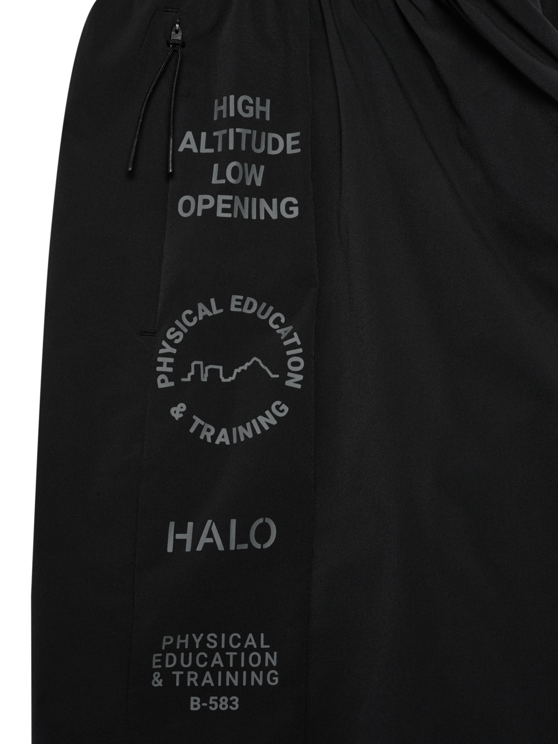 HALO GRAPHIC DIVISION SHORT, BLACK, packshot