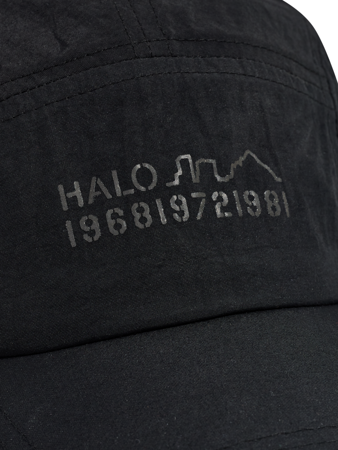 HALO NYLON LIGHTWEIGHT CAP, BLACK/BLACK, packshot