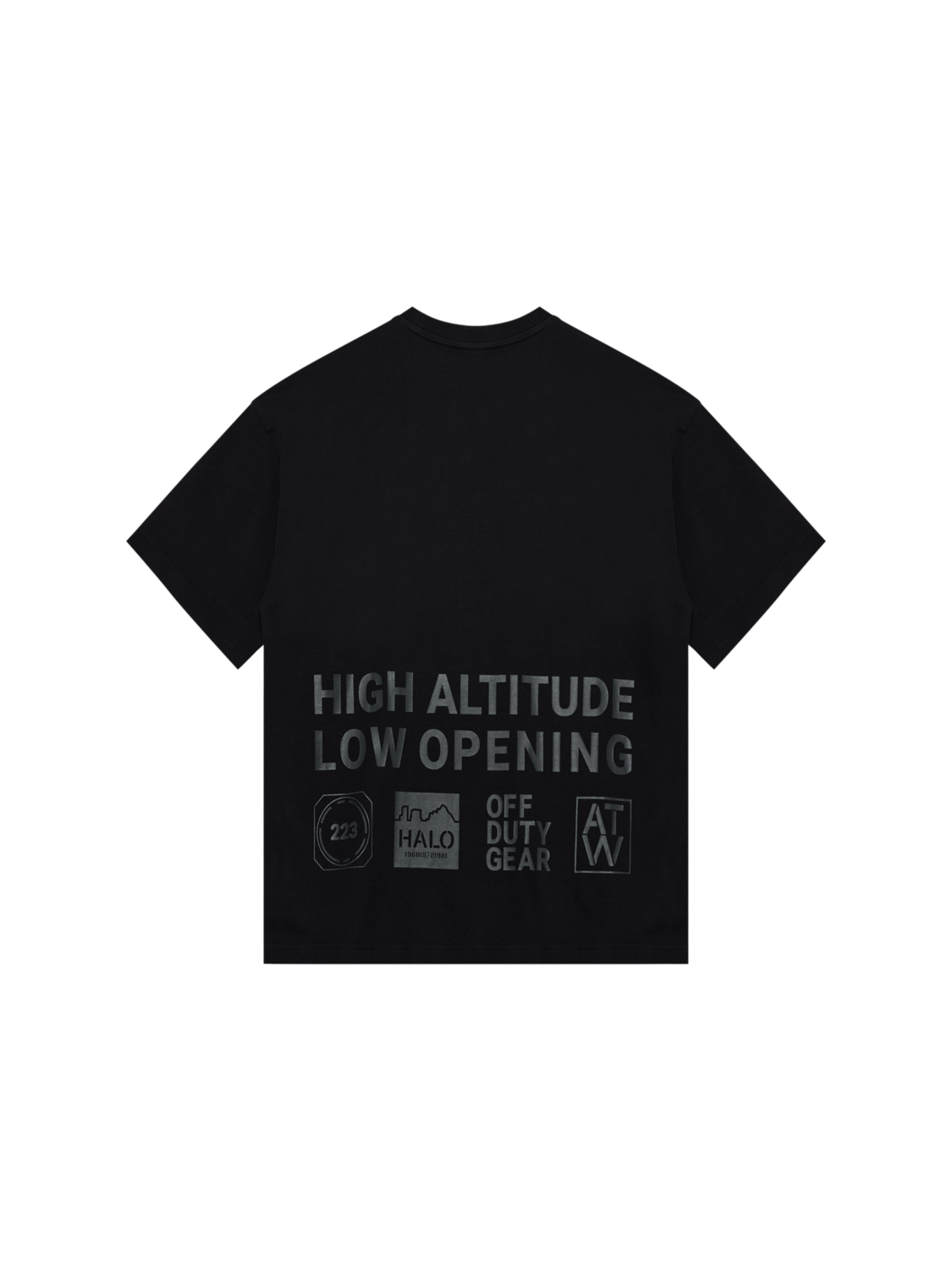 HALO GRAPHIC BOXY T-SHIRT, BLACK/RAVEN, packshot