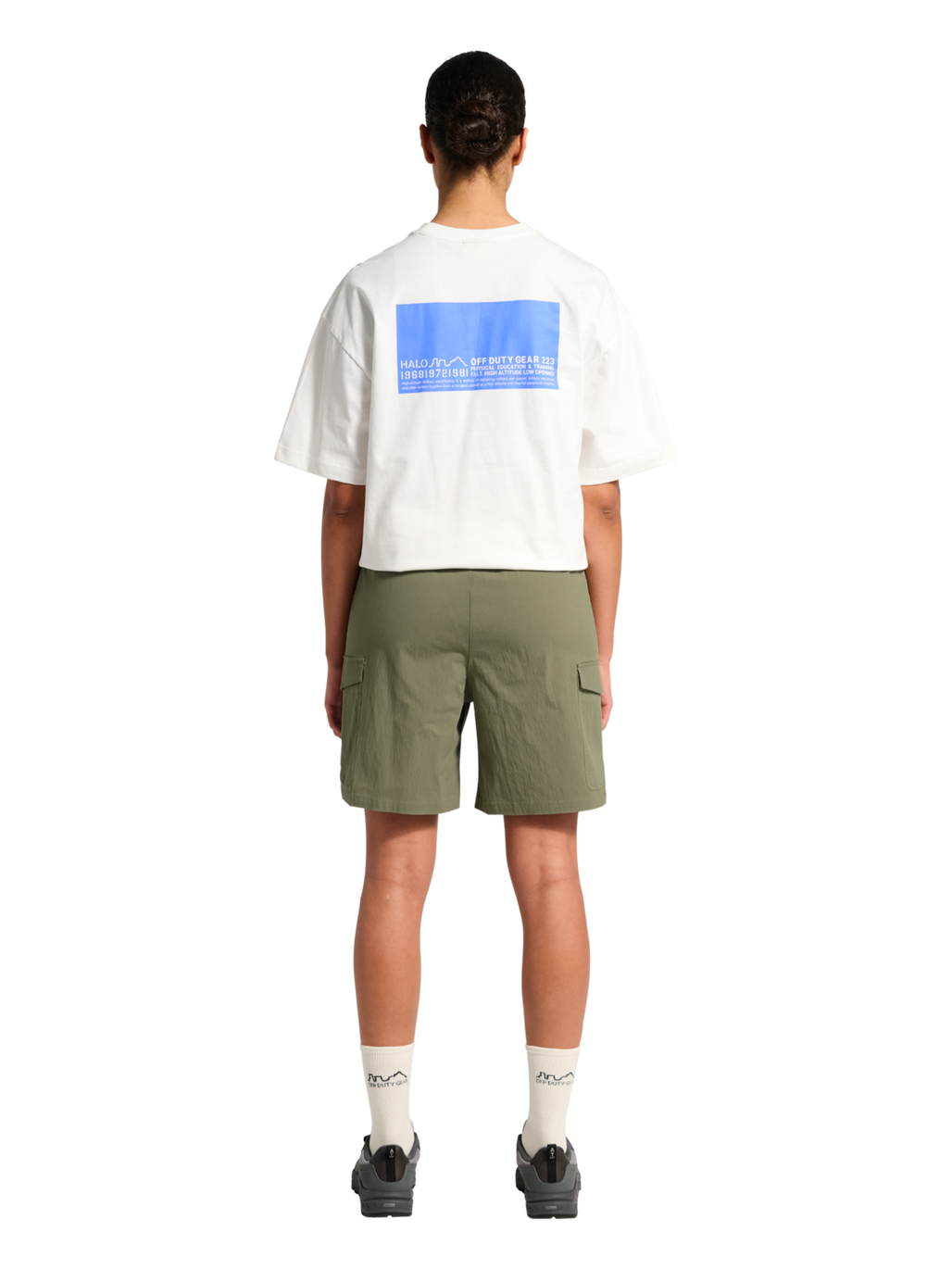 HALO NOVA SHORTS, MERMAID, model